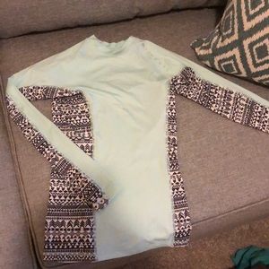 Teal Rash Guard / Dive Shirt